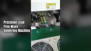 Mini macchina per saldatura ad onda senza piombo automatica SMT a doppia onda PCB a foro passante di precisione