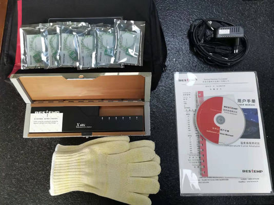 6 canali SMT termoprofiler attrezzatura Tester di temperatura per forno a reflow