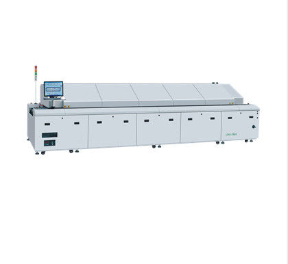 LED azoto SMT reflow soldering machine supporto ferroviario convezione d'aria completamente forzata