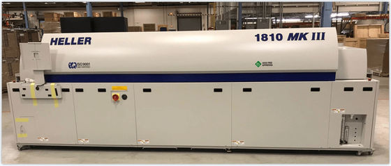 Heller 1810 MK5 10 Zone SMT Reflow Oven per saldatura senza piombo di PCB 2&quot; 22&quot; 5 56 cm di larghezza