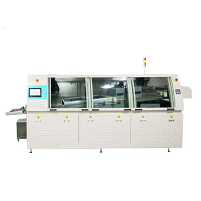 Macchina di saldatura automatica ad onde a scarico con saldatore da 390 kg